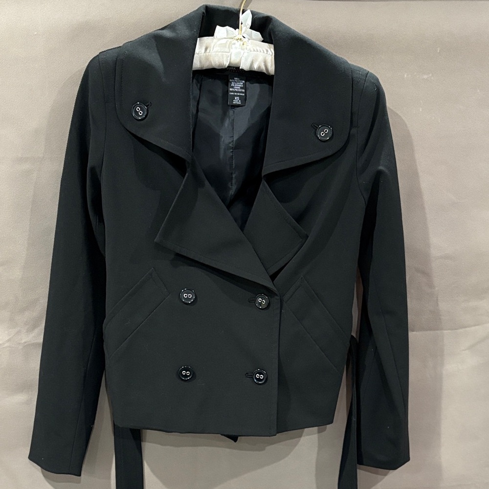 NY&Co | XS | Women's Black Double-Breasted Blazer Style Jacket